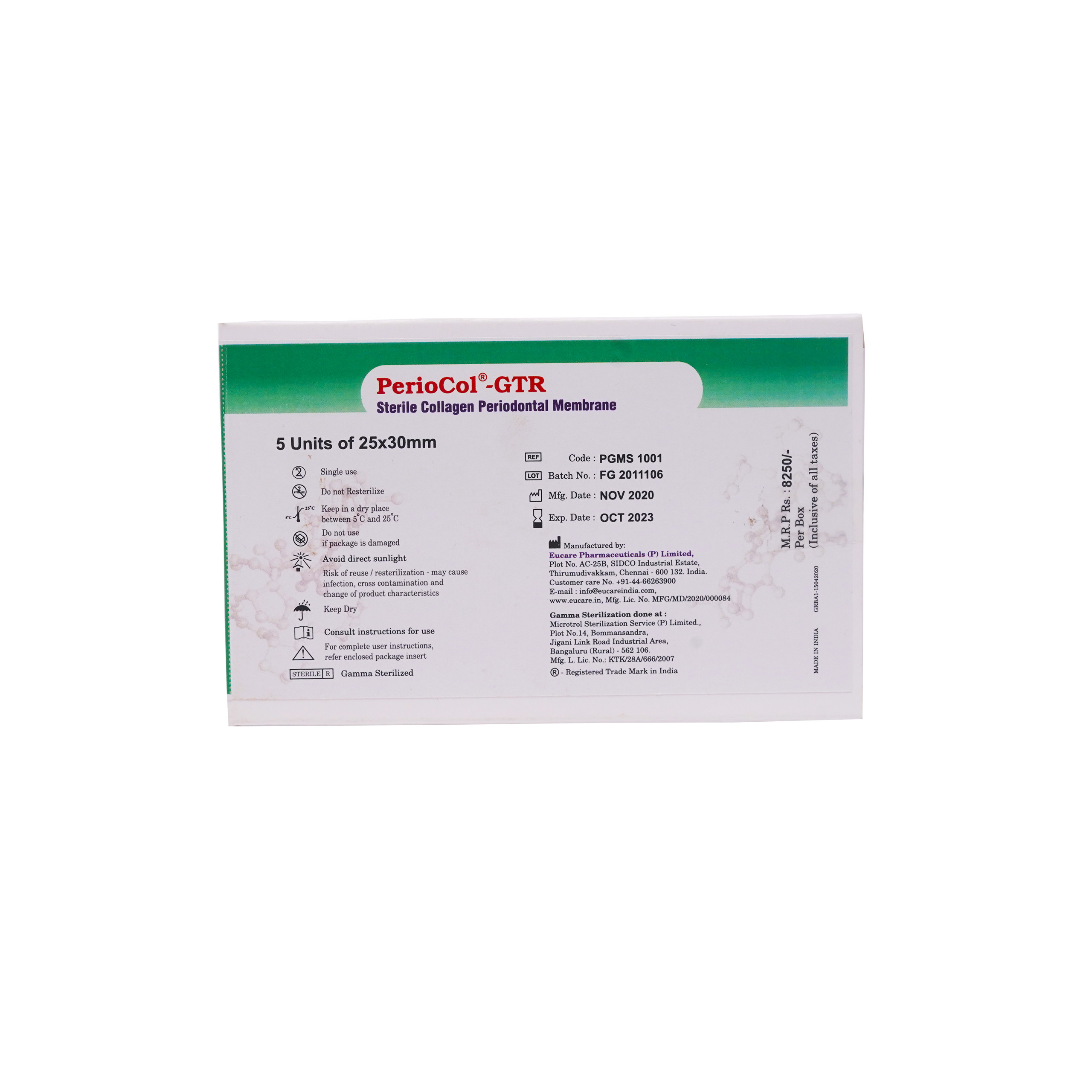 Eucare PerioCol - GTR (Pack Of 5)